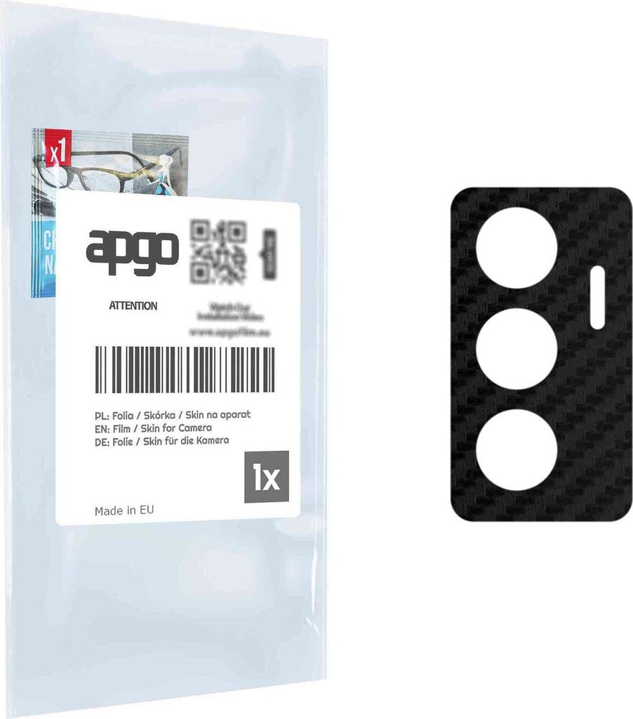 apgo Objektivschutz-Folie, Kameraschutz kompatibel mit Vivo Y75 4G, Carbon-Imitation, Rückseite Schutzfolie für Kamera-Insel, Hinten Folie, kratz...