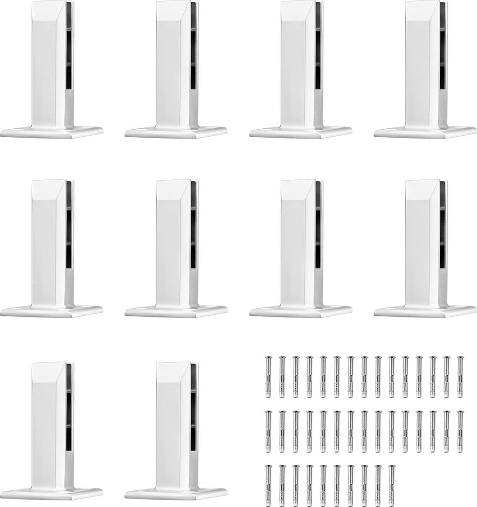 SucceBuy pince à verre 10 pièces support de rampe carré Image du produit 