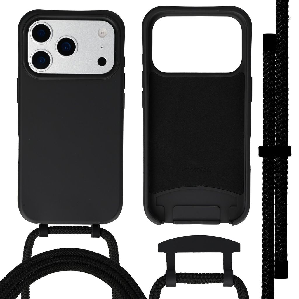 imoshion Color Backcover mit abnehmbarer Schlaufe und MagSafe für das Apple iPhone 17 Pro Max – Schwarz