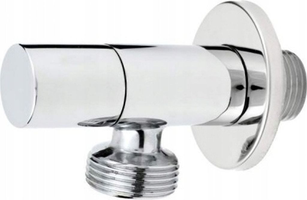 Kugelhahn Mit Keramikspindel 1/2- 3/8" Mit Ovaler Chromabdeckung In Der Blisterpackung