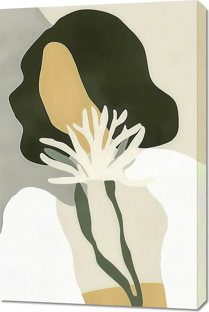 Quadro Minimalista Donna 60x90 Stile Nordico - Arte per la Casa