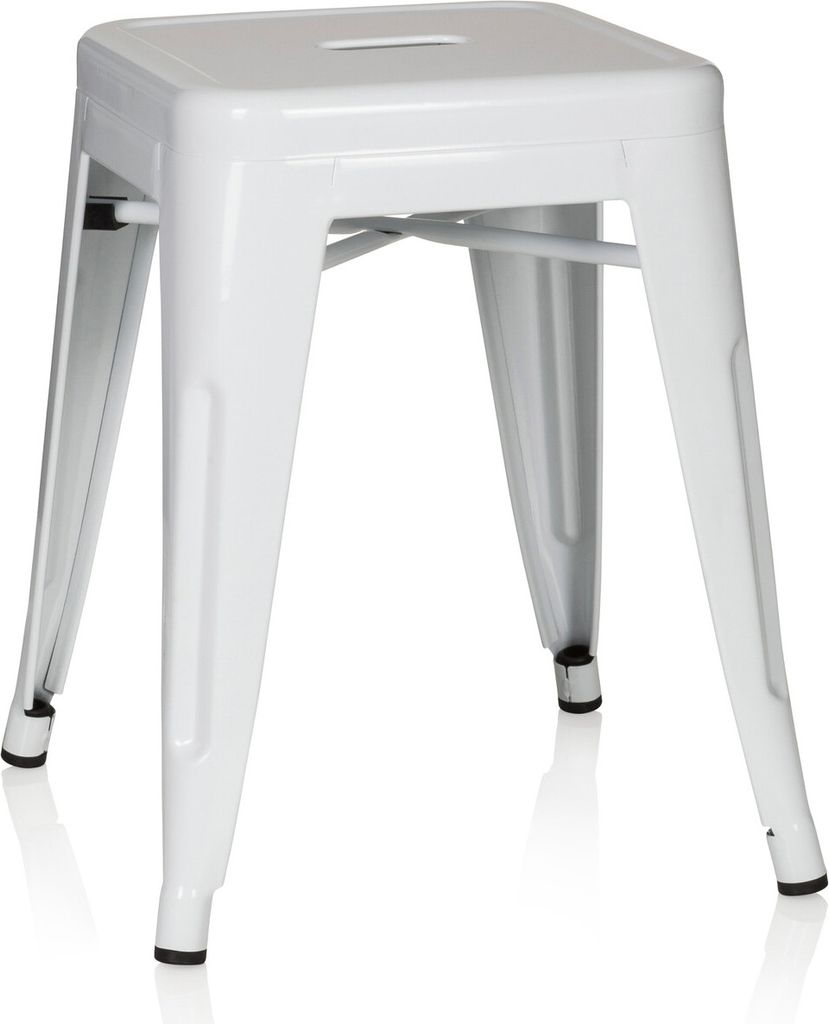 hjh OFFICE Bistrohocker VANTAGGIO Metall Hocker bis 150 kg belastbar Sitzhöhe 46 cm