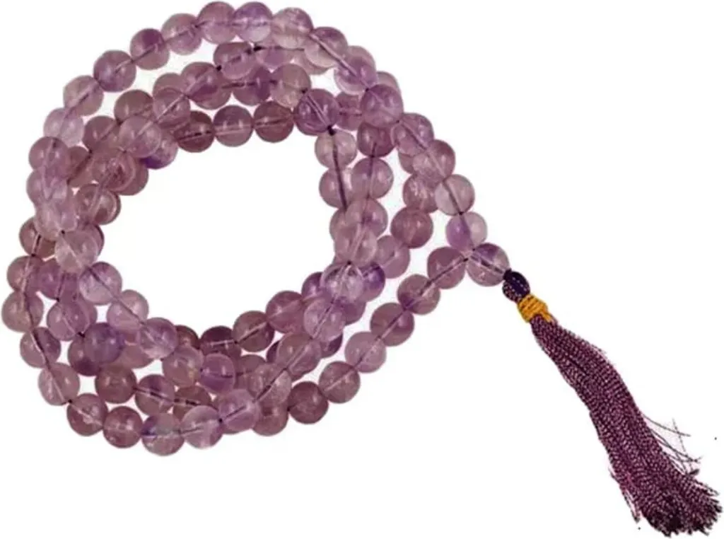 Mala Améthyste 108 Perles de 0,7 cm - Collier de Méditation Naturel