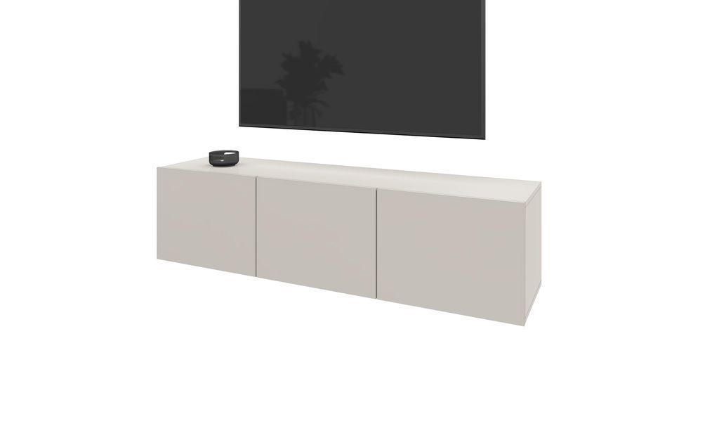 Kommode, Lowboard-hängend "Sophia" 3-türig, Kaschmir Produktbild 