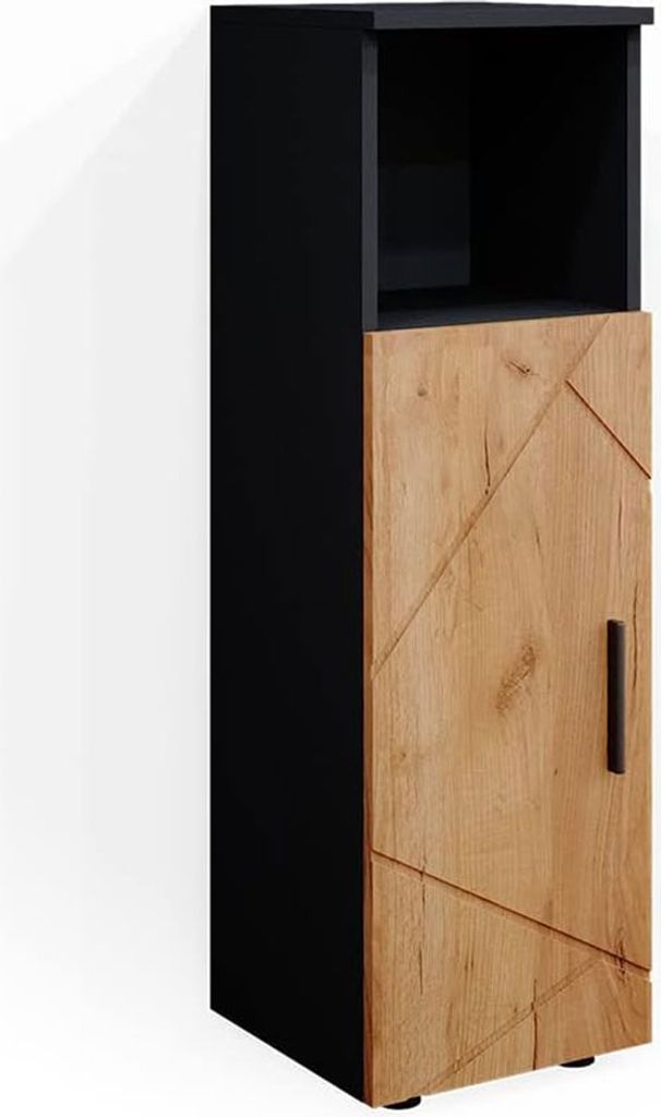 Midischrank Vicco Irma Goldkraft Eiche/Anthrazit 30 x 95 Produktbild 