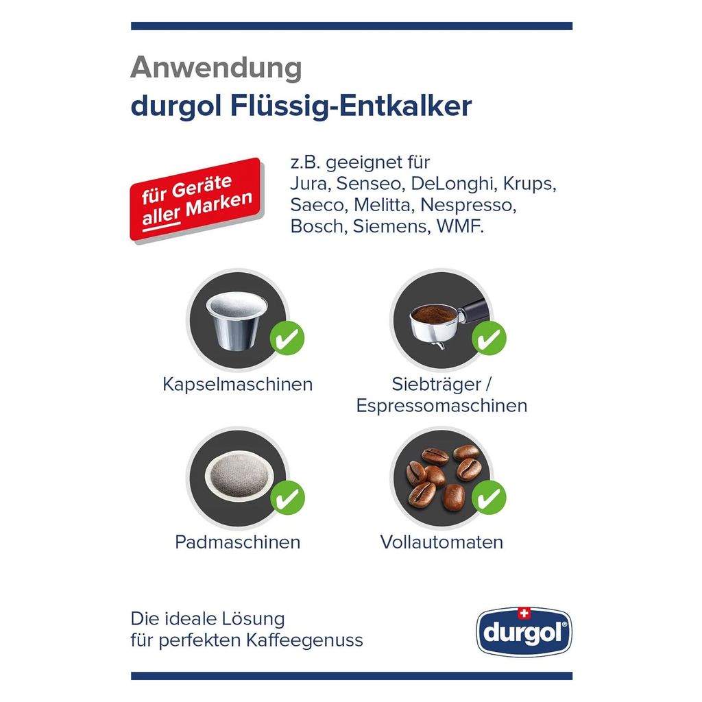 DURGOL Entkalker für Espressomaschinen 2 x 125 ml 2er Pack Produktbild 27