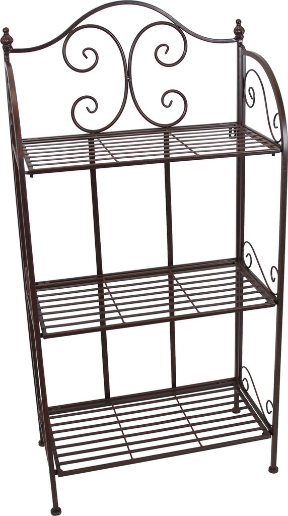 Metallregal Arabeske Ranken Antik braun Produktbild 