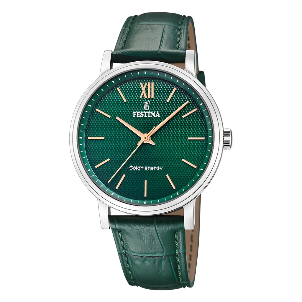 Festina F20660-5 Solar Energy Verde: Orologio Elegante Uomo 2024