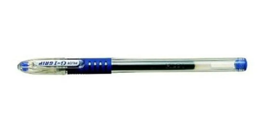 Stylo gel bleu G1-7 Grip pour écriture longue durée - Pack de 12 unités