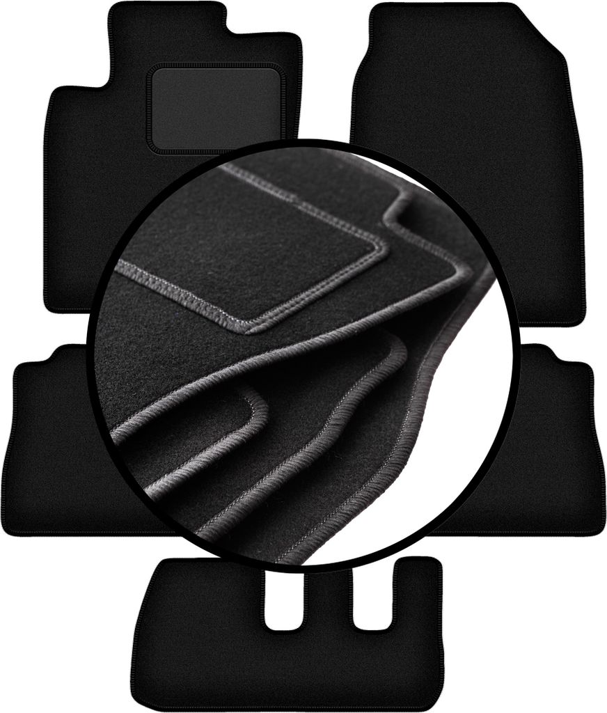 Veloursmatten-Set für: Chevrolet Captiva 7-Sitzer (2006-2017)