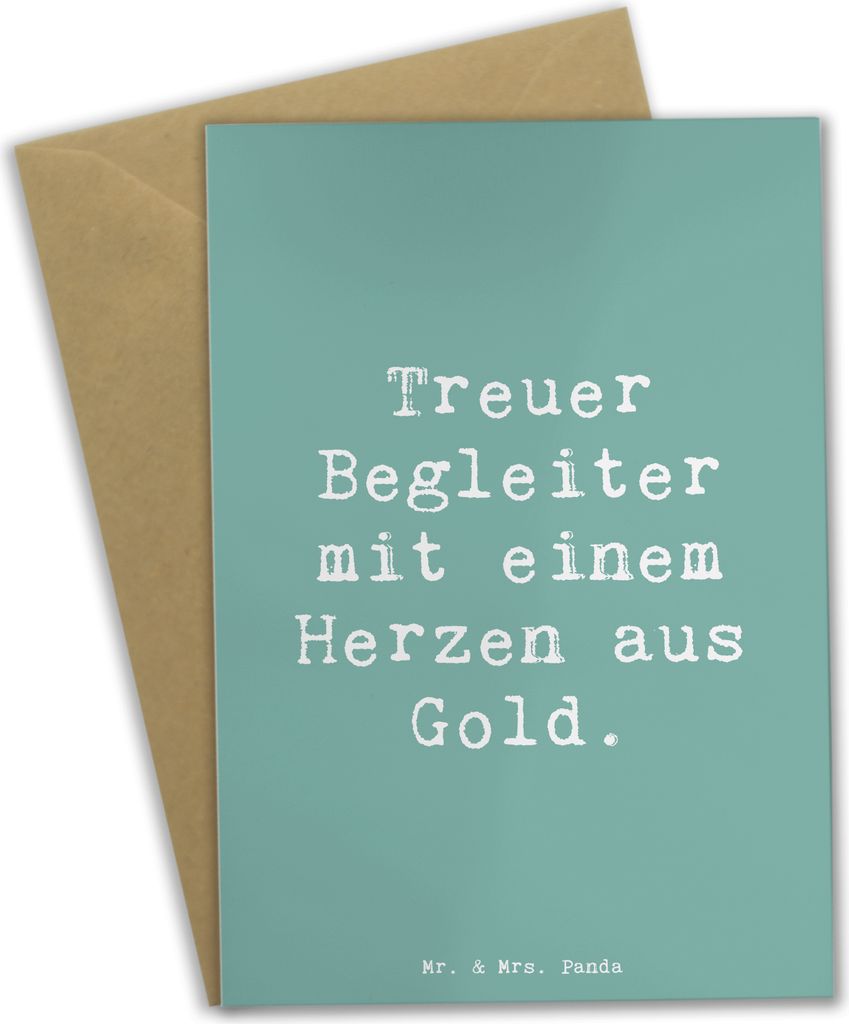 Mr. & Mrs. Panda Glückwunschkarte Spruch Skye Terrier Herz - Meeresbrise - Geschenk, Grußkarten, Hunderassen, Grußkarte, osterkarten, Beschreibu...