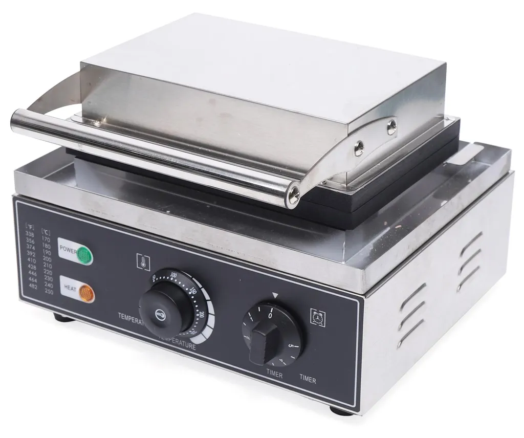 Machine à beignets noire double face avec thermostat réglable - 1200W - 4