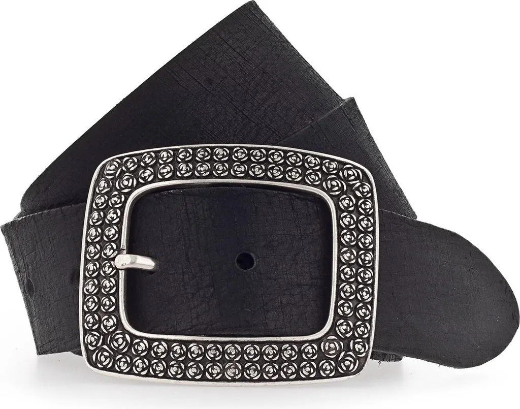 Vanzetti Pelle Cintura 40mm Donna W80 Nero | Vera Pelle Made in Germany