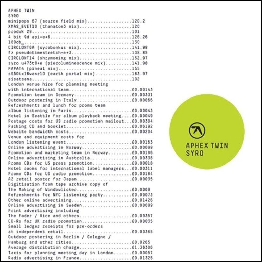 Aphex Twin-Syro (3LP+MP3/140g/Gatefold) Produktbild 