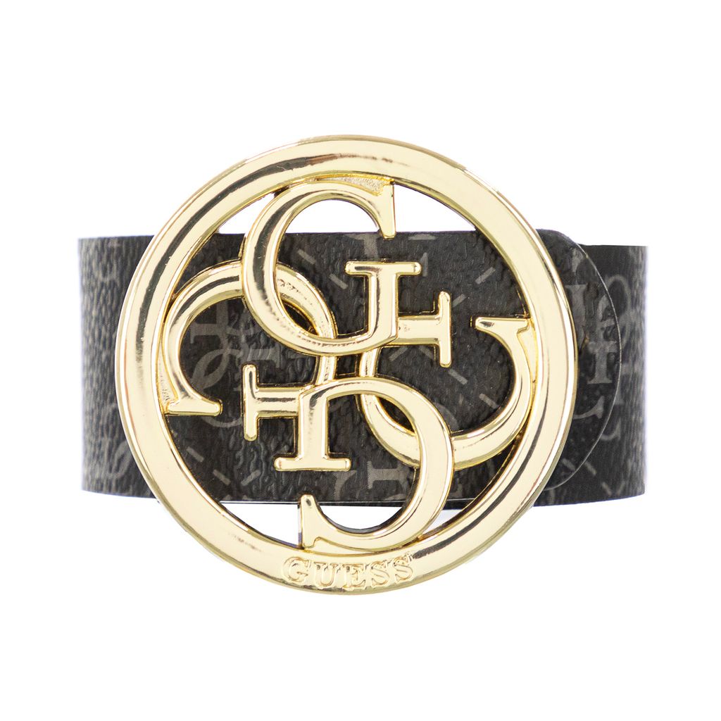 Gürtel de Women's Guess Jensen BW7411VIN35, Textil, Größe M, anthrazit, elegante große Schnalle, vielseitiges Accessoire für einen schlichten ...