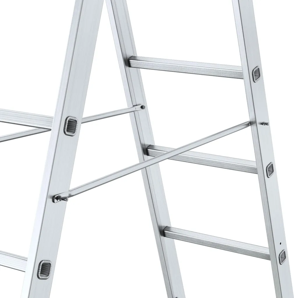 Échafaudage multifonction en alu avec échelle transformable 150 kg