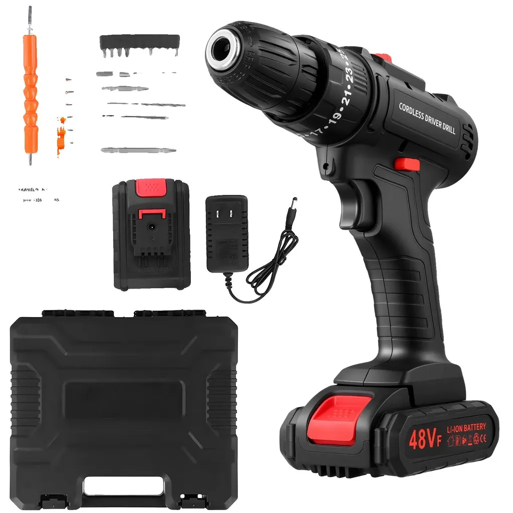 Tournevis électrique 30 N·m 3 en 1 avec 2 batteries au lithium rechargeables