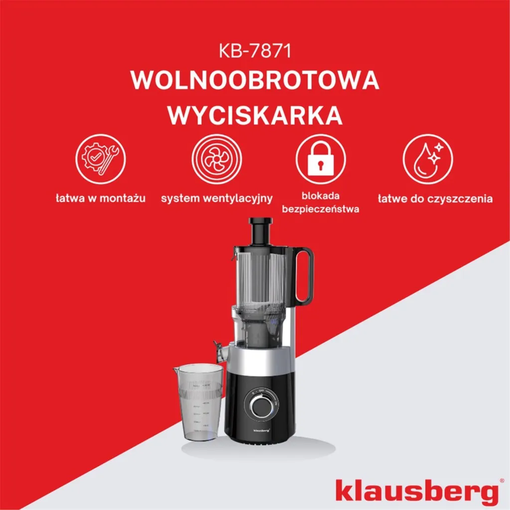 Extracteur de Jus d'Orange Klausberg 60038 Idéal pour Petit-Déjeuner