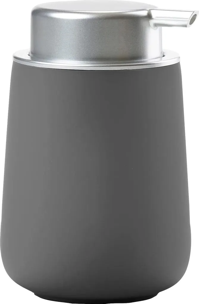Distributeur de savon gris en porcelaine 8cm avec pompe haute précision