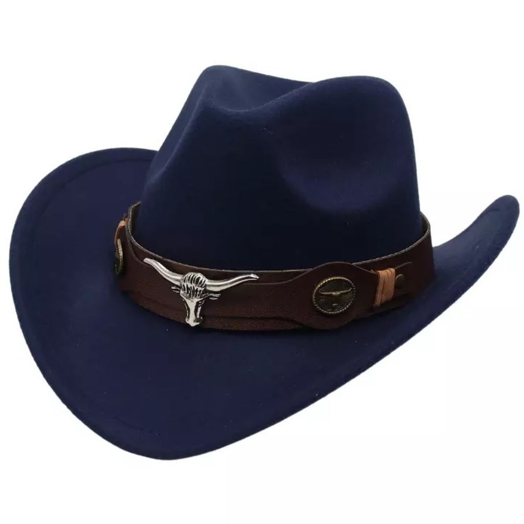 Stylowy Kapelusz Cowboy Granatowy - Modny Dodatek do Twojej Zdjęcie produktu 