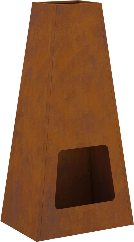 Möbel Feuerstelle 50x35x100 cm Cortenstahl - Feuerkörbe & -schalen 859005