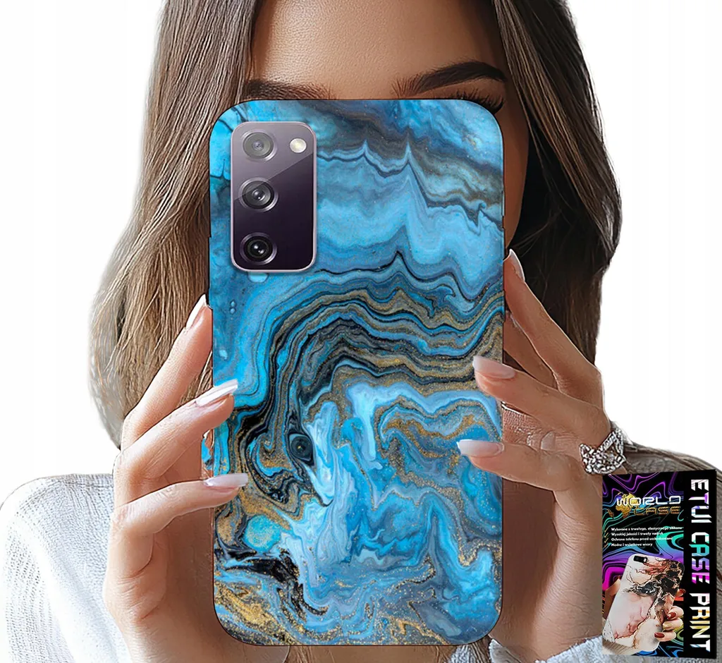 Bundle Samsung S20 Lite: Custodia Marmo + Pellicola Vetro 9H