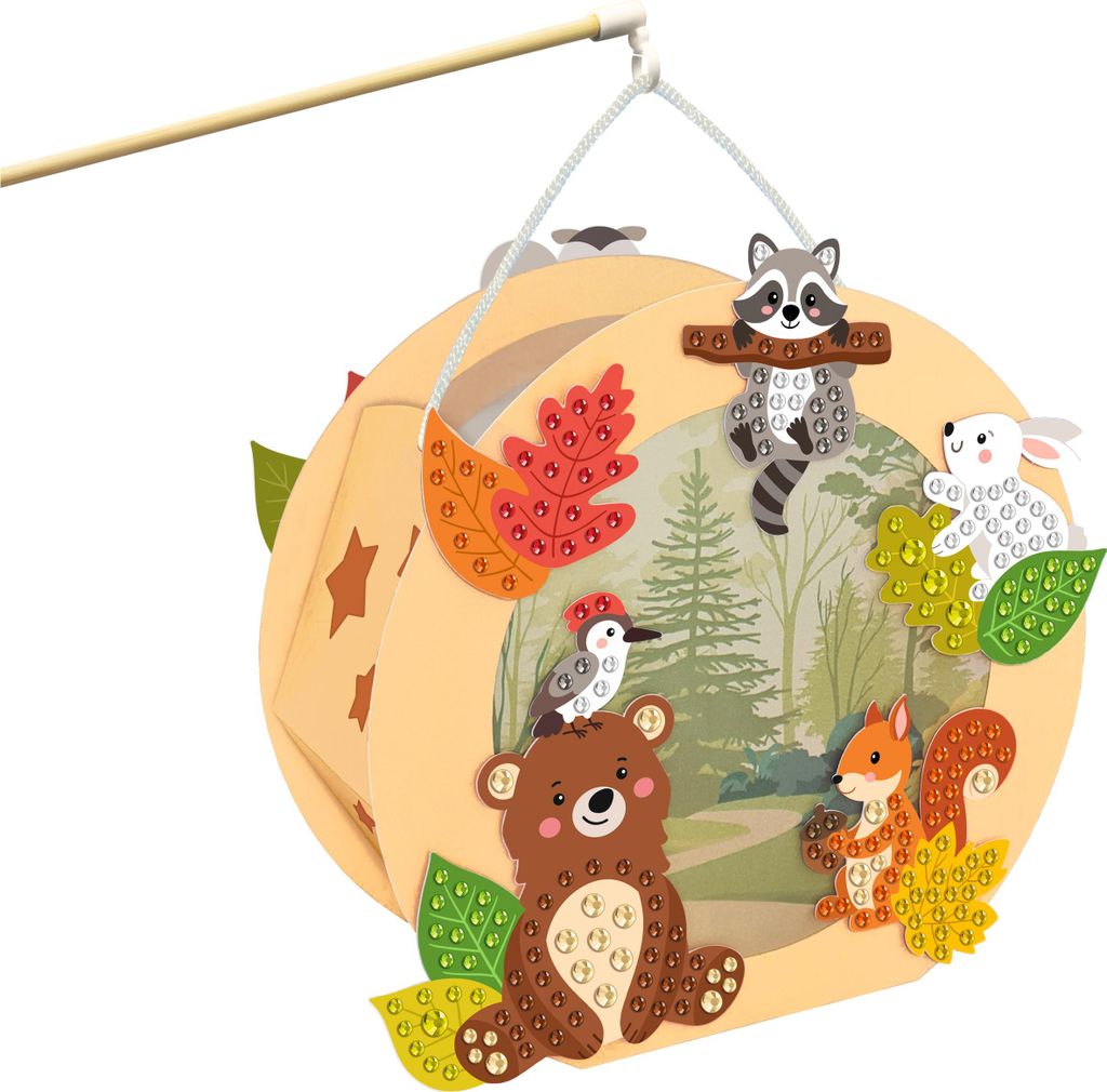 URSUS Diamond Painting Laternen-Bastelset WALDTIERE