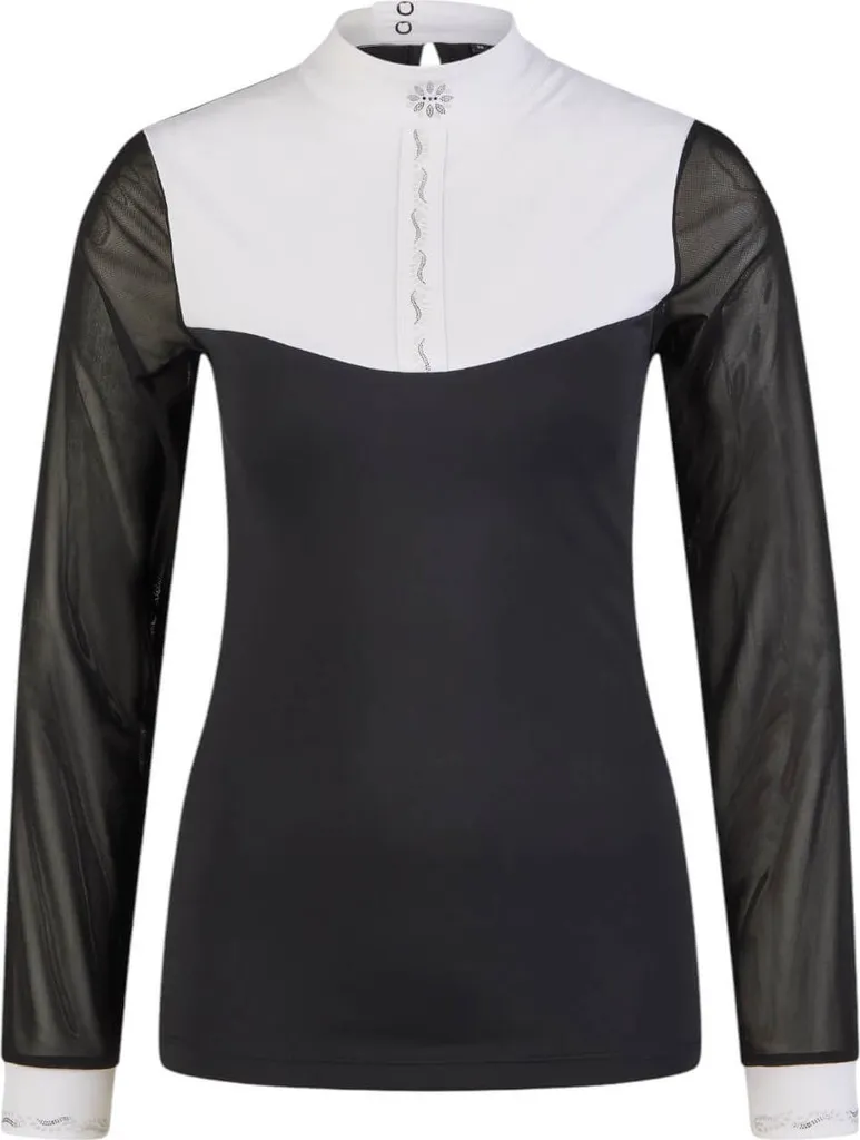 Blouse Pikeur Selection FS 2025 Noire 38 en Tissu Respirant et Stretch