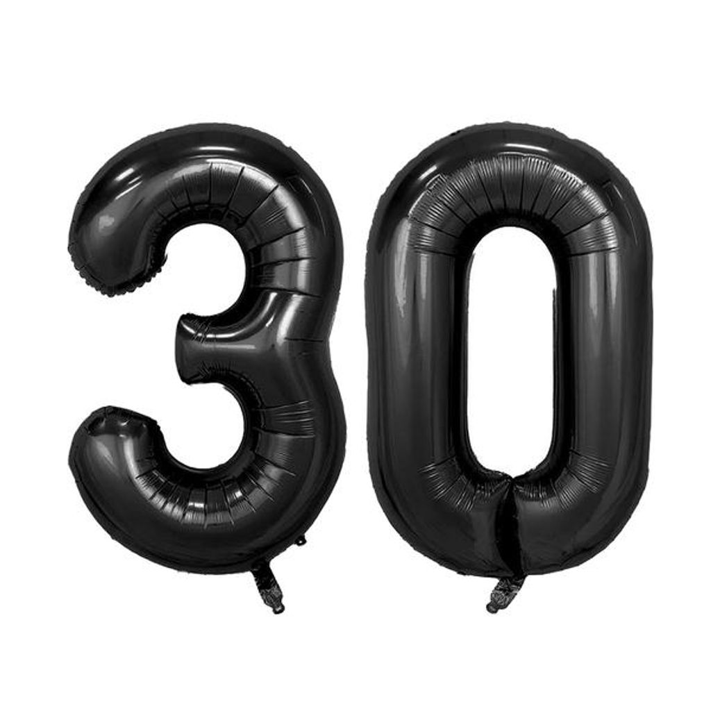 Set -Folienballon - Schwarz/40inch - 3 + 0 Produktbild 