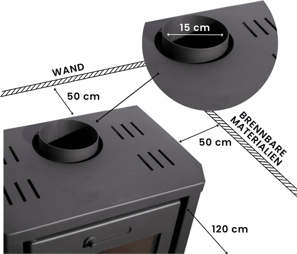 Sporák na drevo Balkan Energy Bianca 8,5 kW Obrázok produktu 6