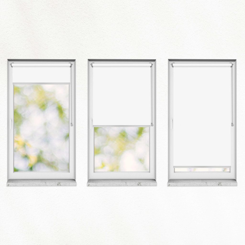 Estika Rollo ohne bohren - 30 x 150 cm - Weiß - für Fenster Produktbild 