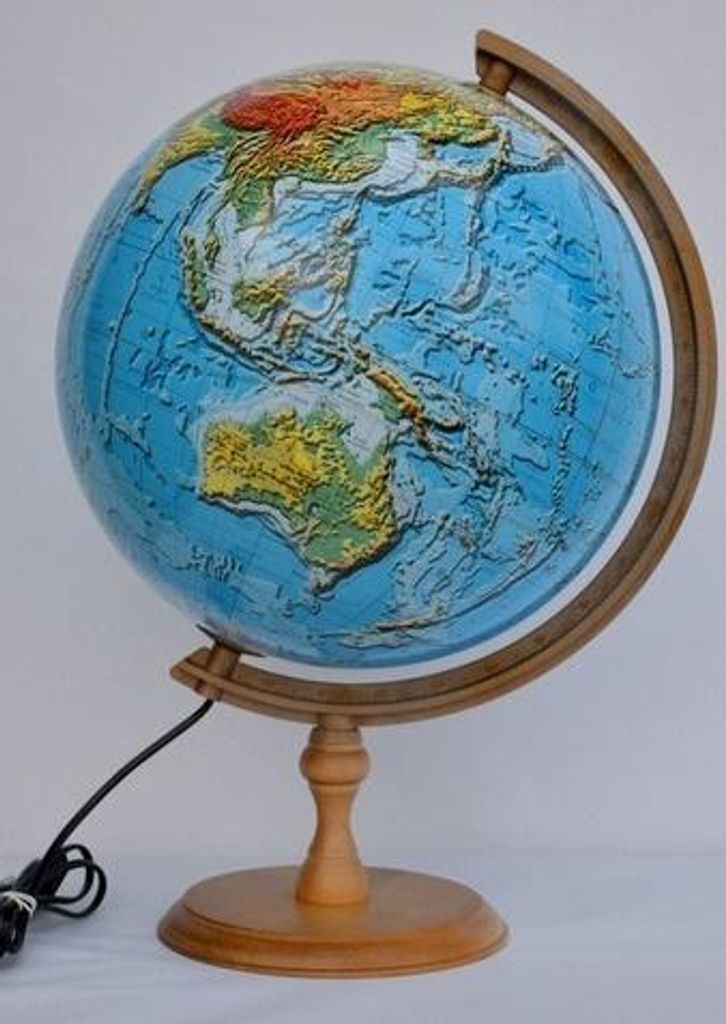 3D osvětlený fyzikální glóbus 32 cm Obrázek produktu 