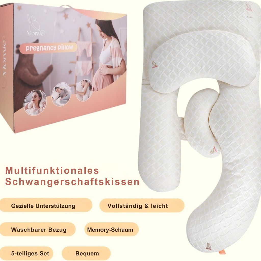 Momie™ Regulowana 5-częściowa poduszka ciążowa - Modułowa Zdjęcie produktu 