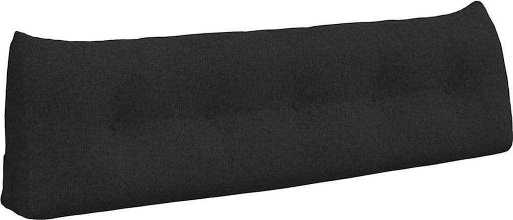 vidaXL Rücken Kissen Schwarz 160 x 24 x 50 cm Stoff