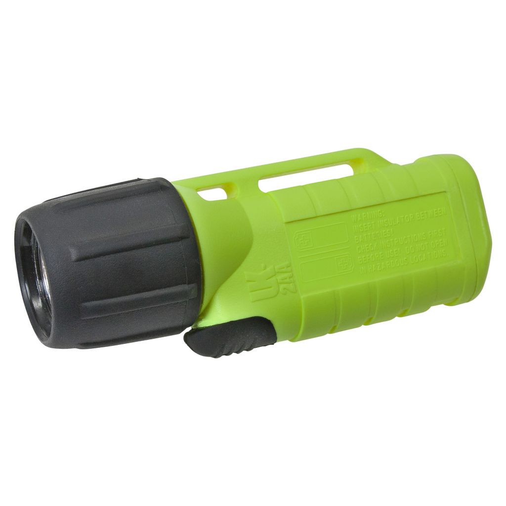 UK Helmlampe 2AA eLED, ES Frontschalter, neongelb 15405 (Handlampe Handleuchte)