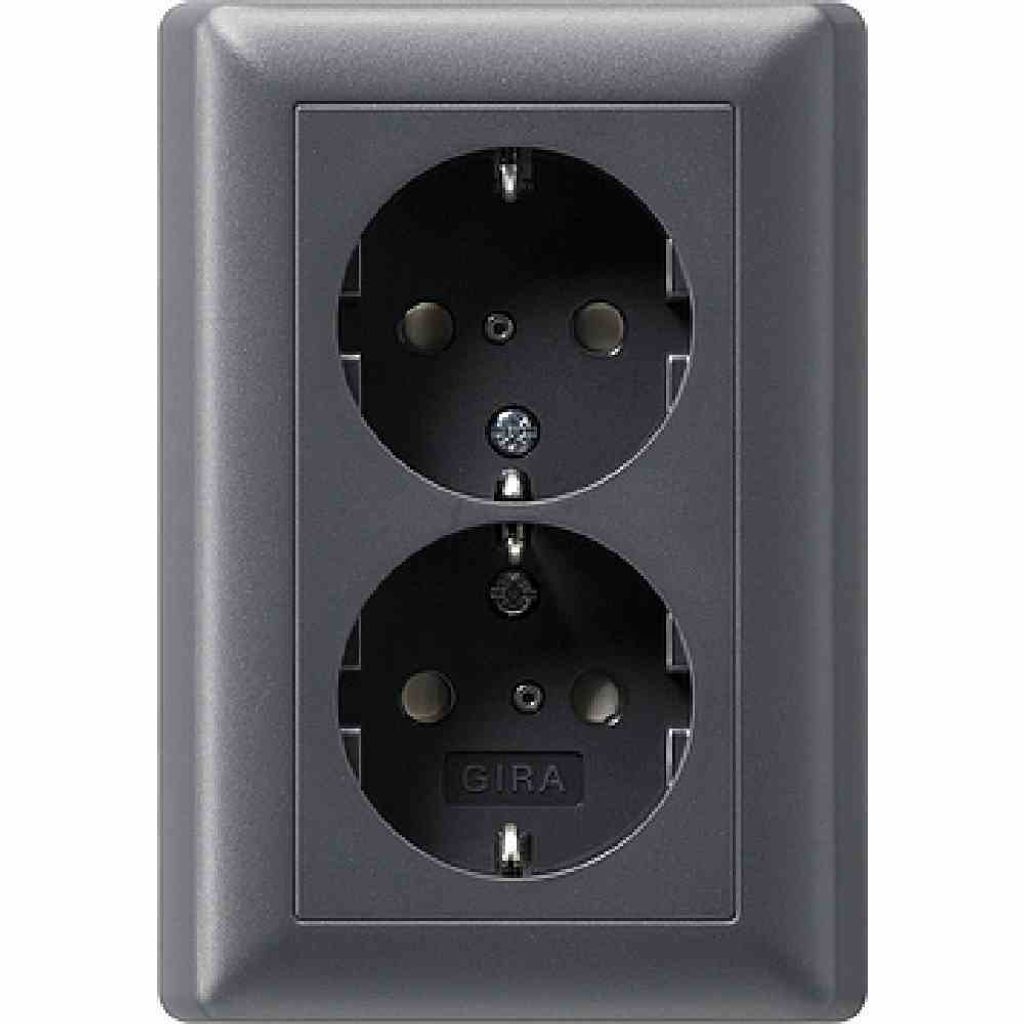 Gira Schuko-Doppelst.dose anth 078328