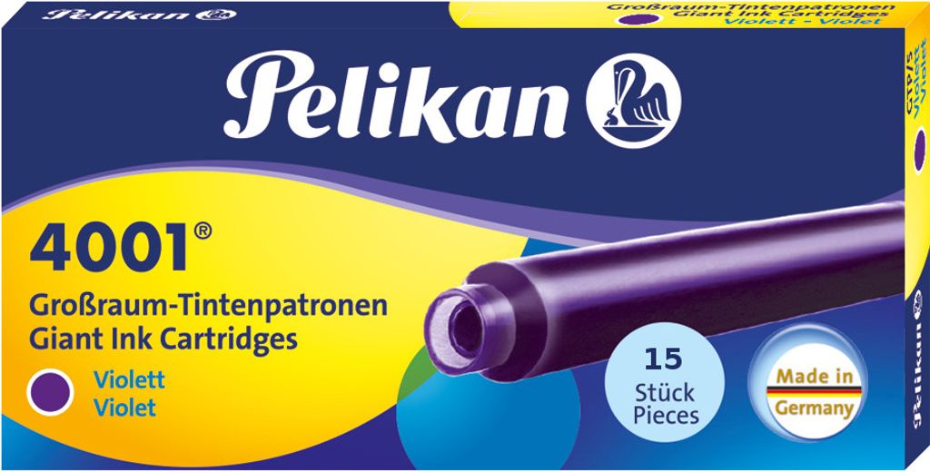 15 Pelikan Großraum Tintenpatronen 4001® / Füllerpatronen / Produktbild 
