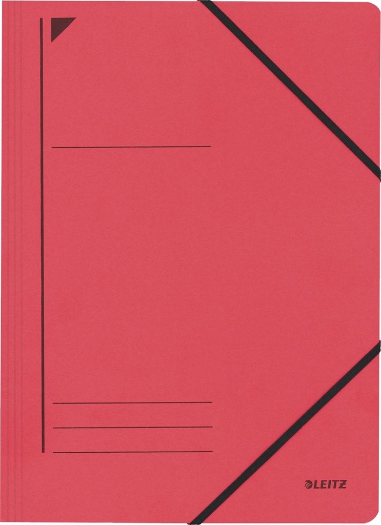 Eckspanner A4 für ca. 250 Blatt rot Packung mit 25 Stück