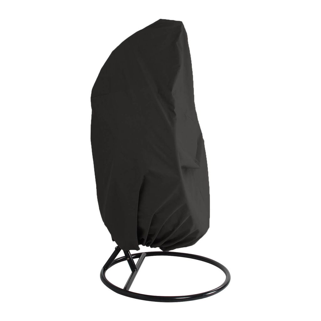 HOME DELUXE - Abdeckung Hängesessel CAPE CIELO schwarz - für Hängesessel I Hängestuhl Gartenschaukel Hängekorb