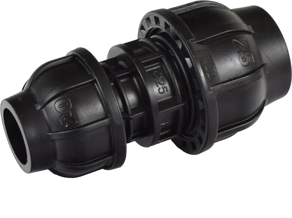 Agora-Tec®  PE Fitting Rohr Verbinder 25mm auf 20mm für Produktbild 