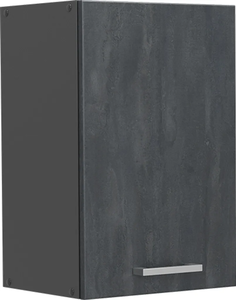 Vicco R-Line Meuble Haut de Cuisine 40cm Béton Noir, Modèle 47495 Chic