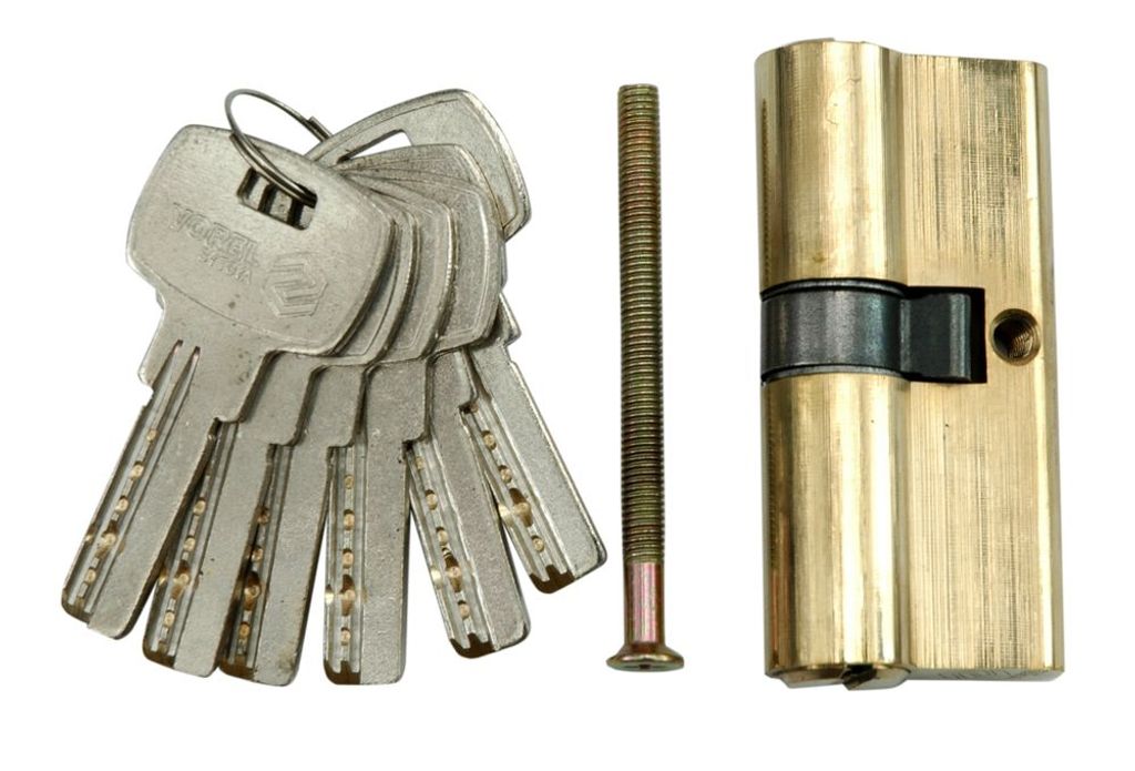 Zylinderschlüssel für Türschloss, 3-teiliges Türschloss