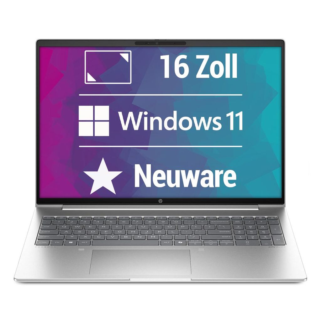 HP ProBook 460 G11 - 16 Zoll Laptop - Intel Core Ultra 7 Ultra 7-155U - 16GB RAM - 512GB SSD - Windows 11 Pro - NEU