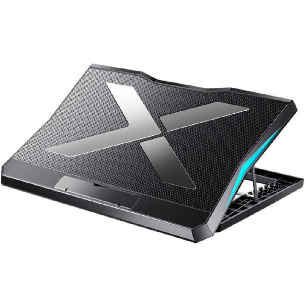 ZELURXX X-förmiger Laptop-Kühler mit 6 Lüftern USB leise Kühlpad für 14-17 Zoll Notebooks