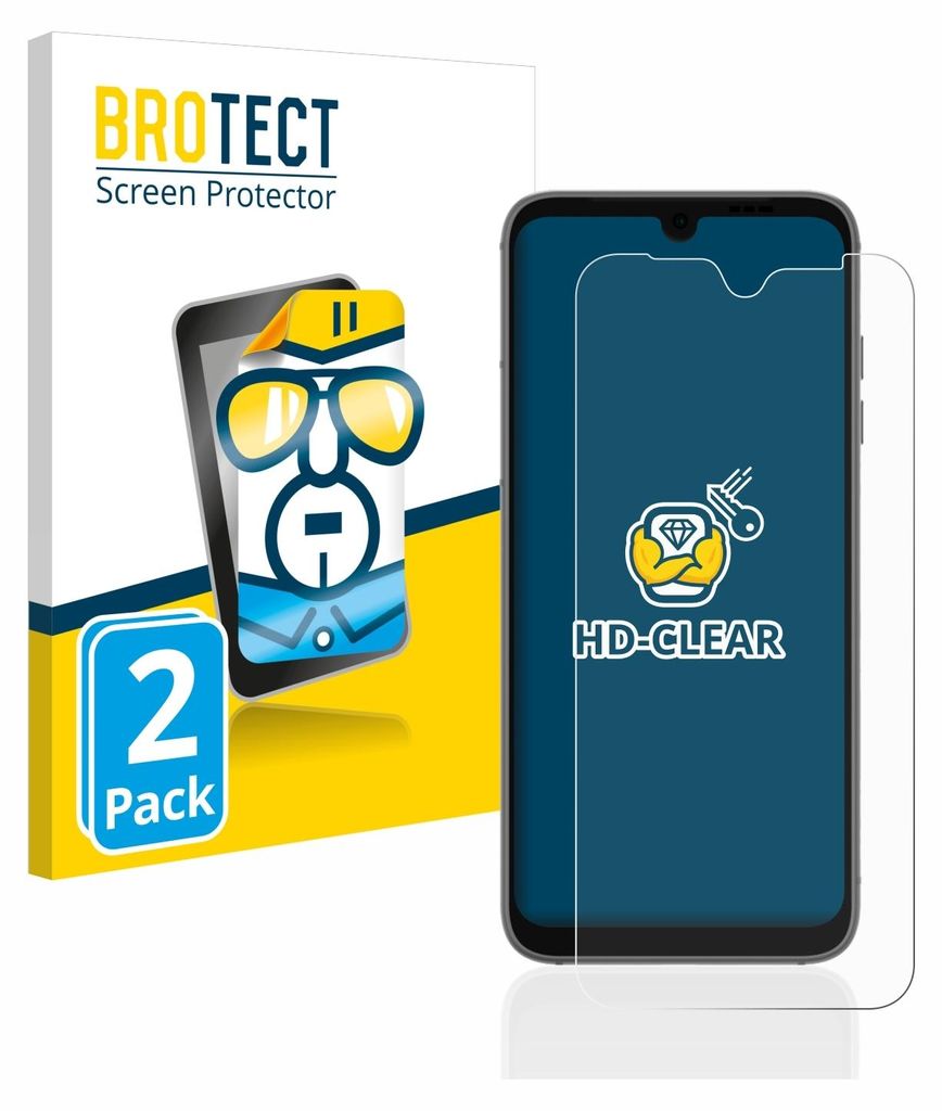 2x Für Fairphone 4 Schutzfolie BROTECT Displayschutz Display Schutz Folie Klar Transparent