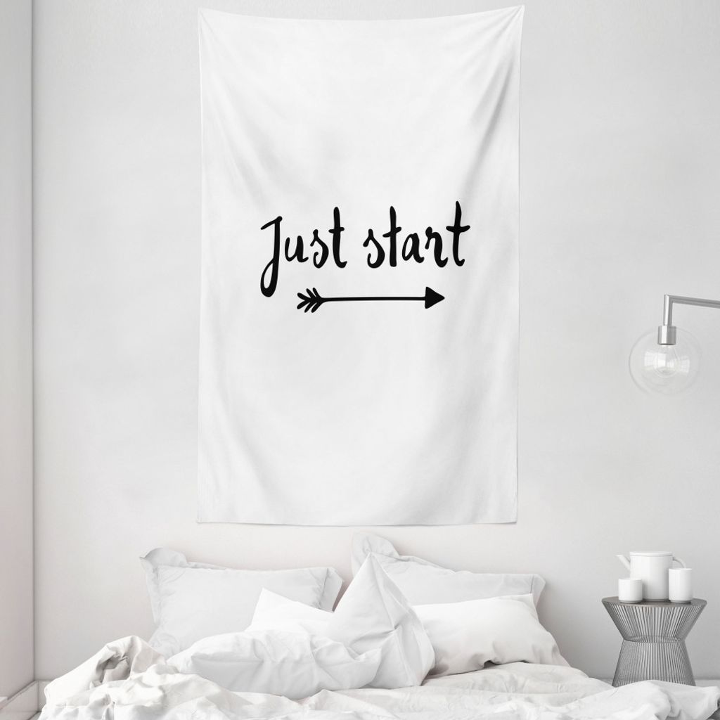 ABAKUHAUS motivational Wandteppich und Tagesdecke, Leben Rat Weisheit aus Weiches Mikrofaser Stoff Waschbar ohne Verblassen Digitaldruck, 140 x 230...