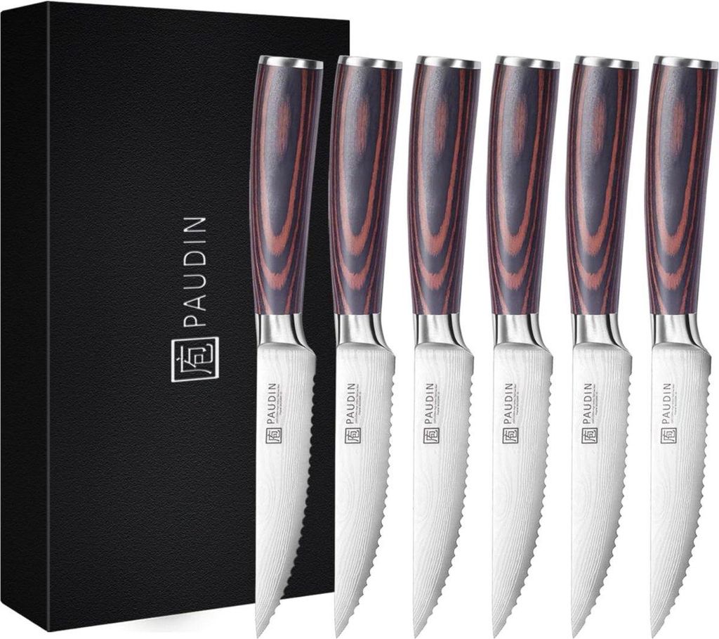 PAUDIN S3 – Couteaux à Steak – Lot de 6 – Couteaux à Steak Image du produit 