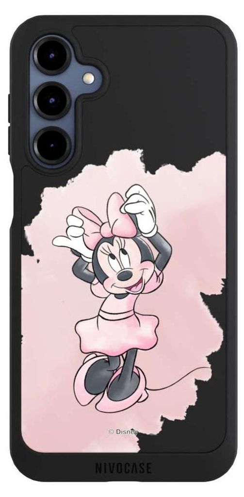 NIVOCASE Handyhülle für Samsung Galaxy A16 5G Hülle NIVOpure Case Schwarz Disney Motiv ohne Hintergrund