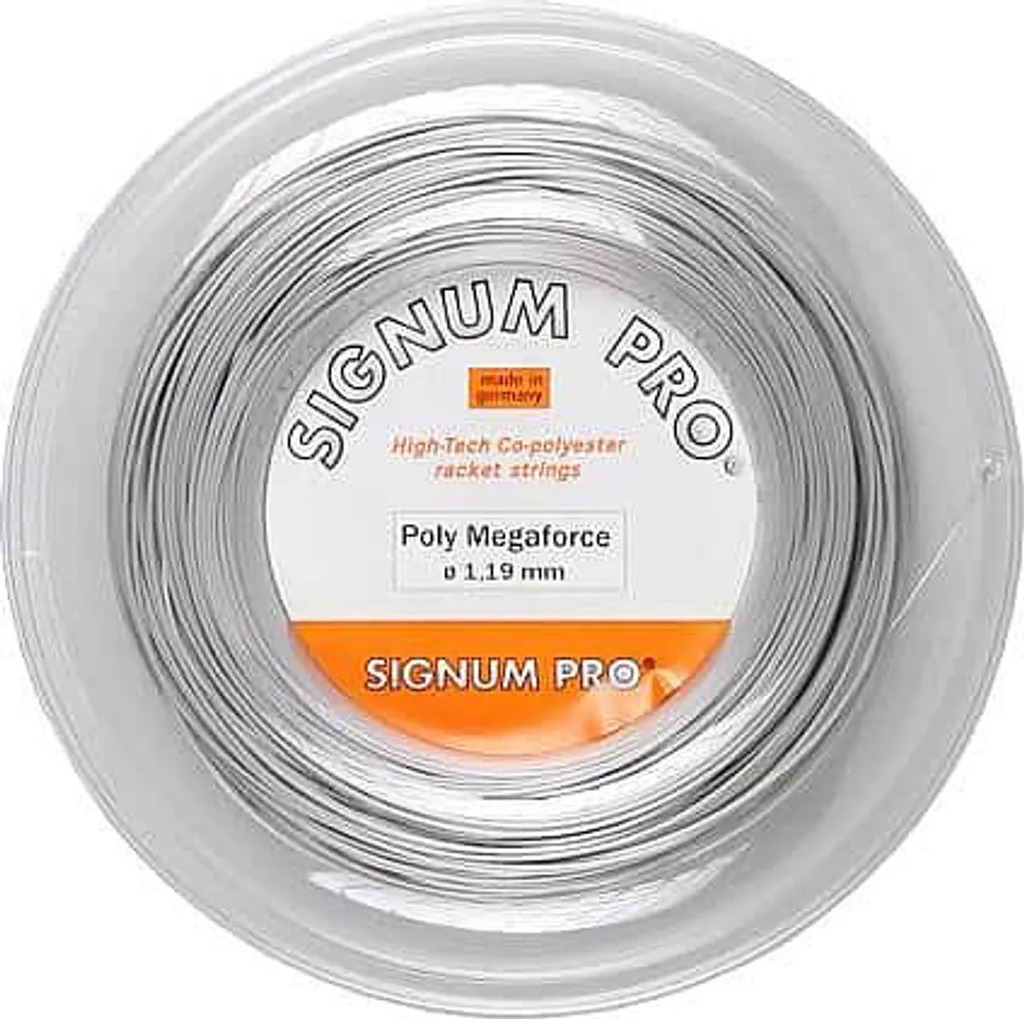 Cordage tennis Poly Mega Force 200 m jauge 1.24 pour lift et puissance