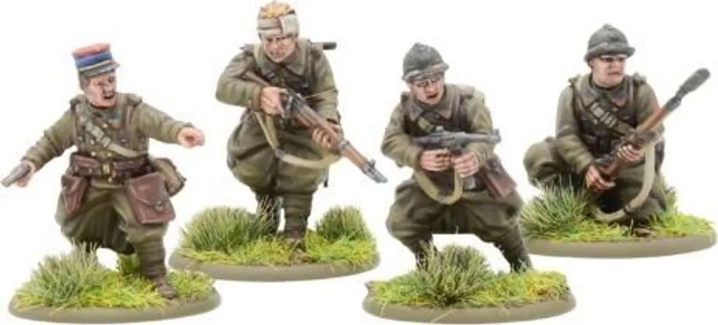 Maquette French Army Infantry Ensemble de Figurines Militaires de Combat